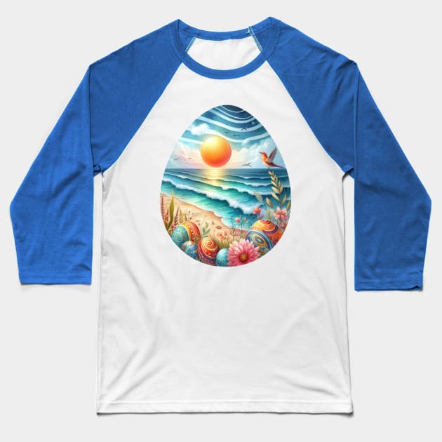 Coastal Easter Escape Baseball T-Shirt by CAutumnTrapp